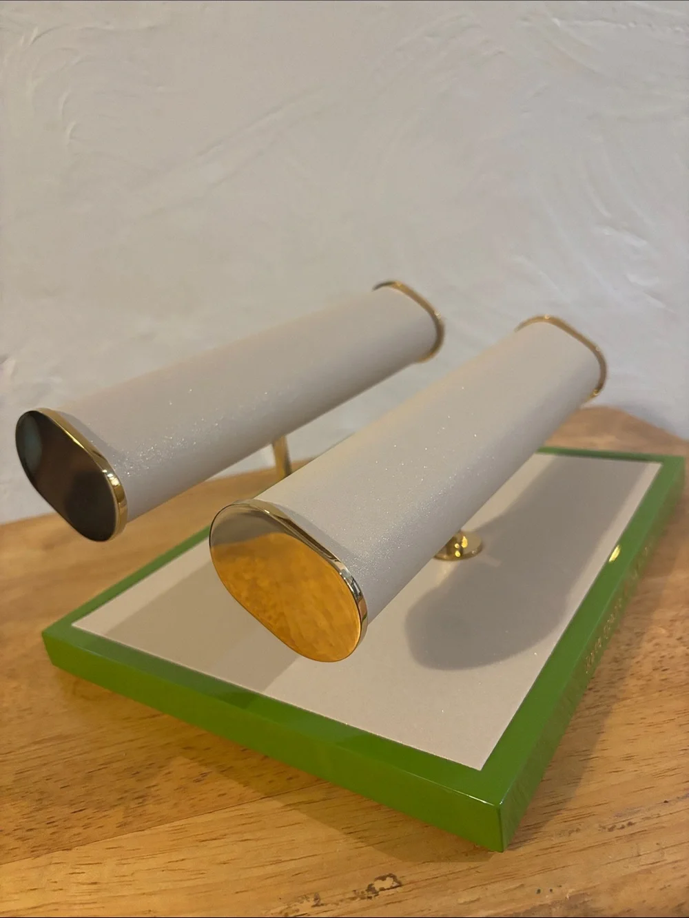 kate spade Cream & Green Double Jewelry Bar Stand - Picture 4 of 5